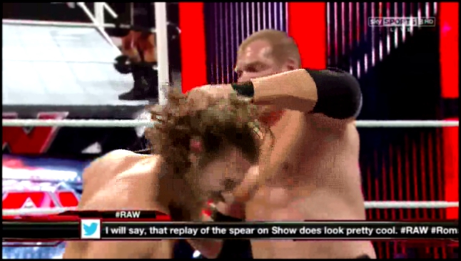 WWEWM ВВЕ РО 09.02.2015 - Дэниел Браян и Роман Рейнс против Кейна и Биг Шоу