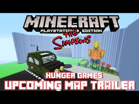 PS3/PS4 Minecraft Upcoming Map Release : The Simpsons Hunger Games / Hide N Seek