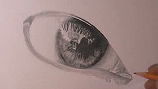 Как нарисовать глаз карандашом 2
