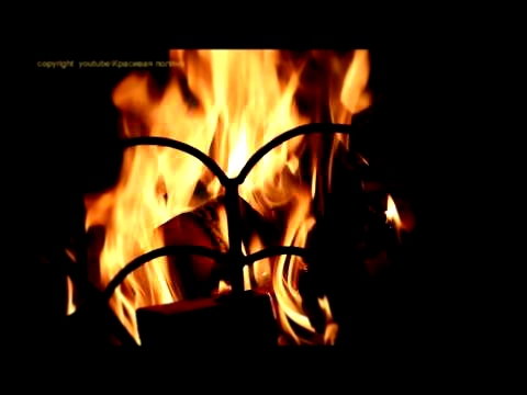 Видеоклип Камин, дождь ветер, гроза, гром, медитация. 30 minutes fire and rain & FullHD fireplace
