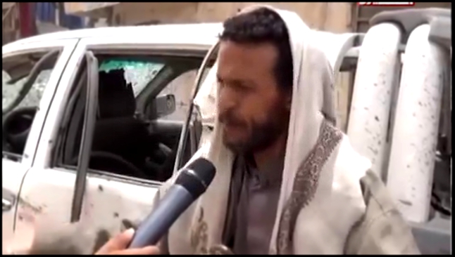 Видеоклип 9 May'15, Saudi airstrikes damage Imam al-Hadi mosque and destroy market in Saada City Yemen 