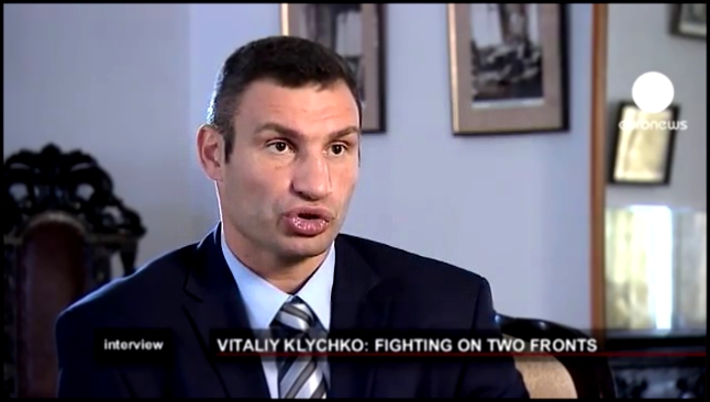 Видеоклип euronews interview - Vitali Klitschko- 'Die Politik ist der härteste Kampf'