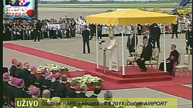 Видеоклип PAPA Benedict XVI в юне посещал ХОРВАТИЮ