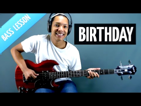 Видеоклип Birthday (Bass Lesson - The Beatles)