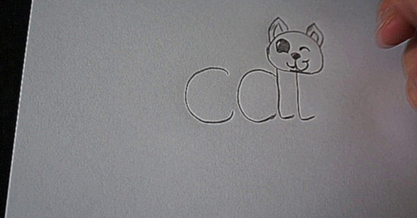 Как нарисовать кошку из слова CAT