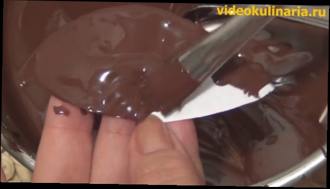 Видеоклип Как сделать цветок из шоколада