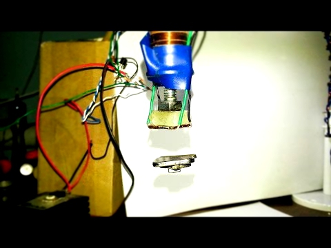 Устройство для левитации магнита, простое, самодельное, на двух транзисторах / Самодельный левитрон