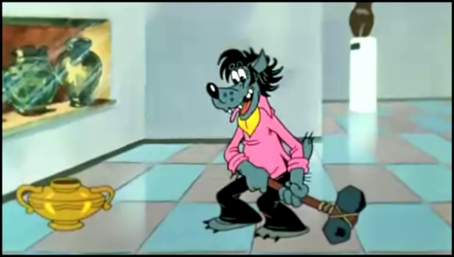 "Ну, погоди!" 12 серия, мультфильм - Волк и Заяц в музее