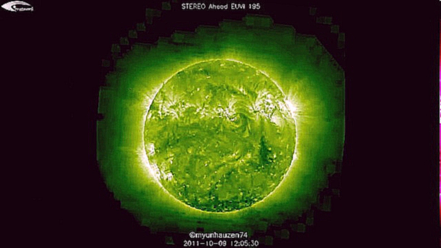 Активность НЛО на орбите Солнца 9 октября 2011 (СОХО СТЕРЕО 