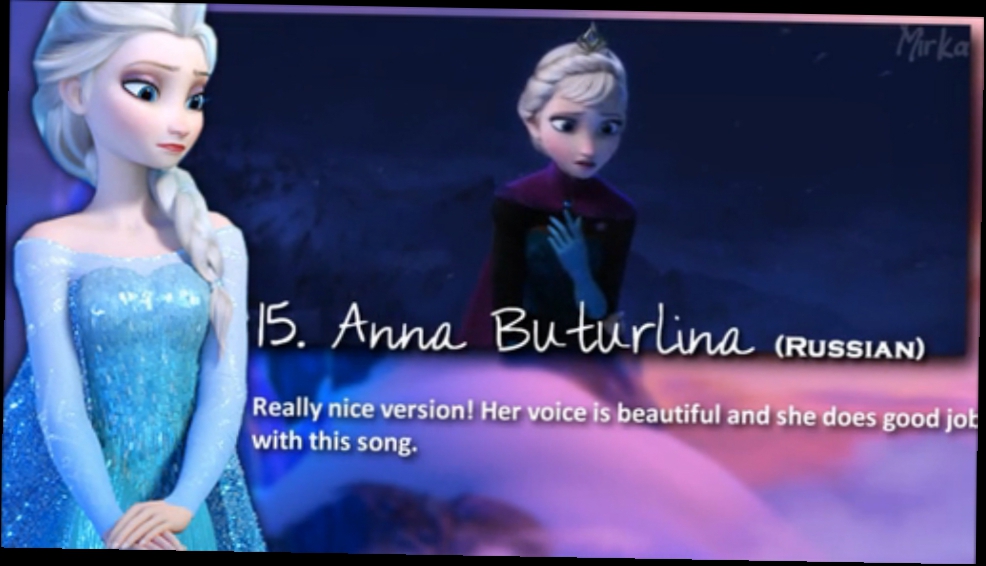 Видеоклип Холодное сердце - песня «Отпусти и забудь» НА 15 ЯЗЫКАХ  ❅ Elsa's Voices - My Top 15 ❅