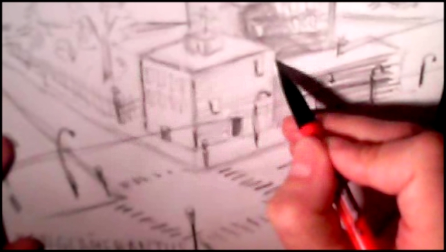 Как нарисовать любимый город простым карандашом от KONGLAMERANTUS 2014