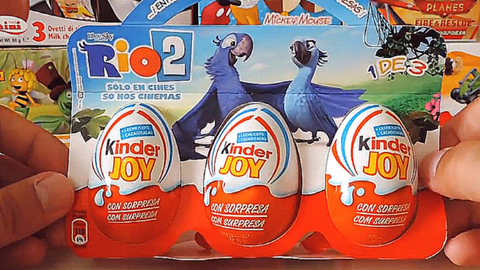 Видеоклип 3 Киндер Сюрприз Яйца Рио 2 Игрушки 3 Kinder Joy Surprise Eggs Rio 2 Toys