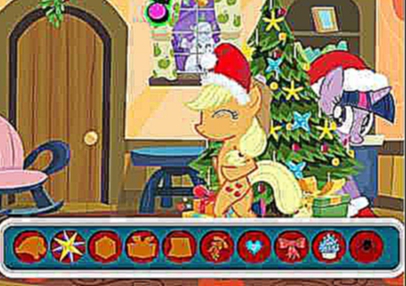 Видеоклип Мультик игра Май литл пони: Новогодняя забава (My Little Pony Christmas Disaster)