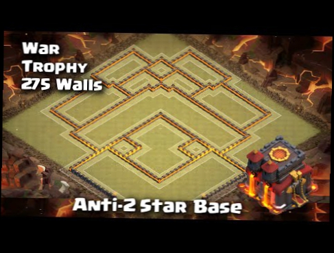 Clash of Clans - Town Hall 10 Trophy/War Anti-2 Star Base | 275 Walls