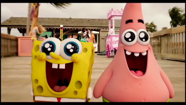 Видеоклип Губка Боб в 3D/ The SpongeBob Movie: Sponge Out of Water (2014) Международный трейлер