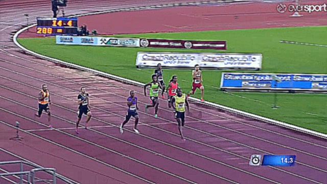Видеоклип Usain Bolt 20.13 (+0.6) 200m Ostrava Golden Spike 2015
