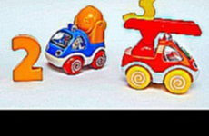 Машинки мультики с игрушками - Учим цифры от 1 до 5. Умные машинки для детей