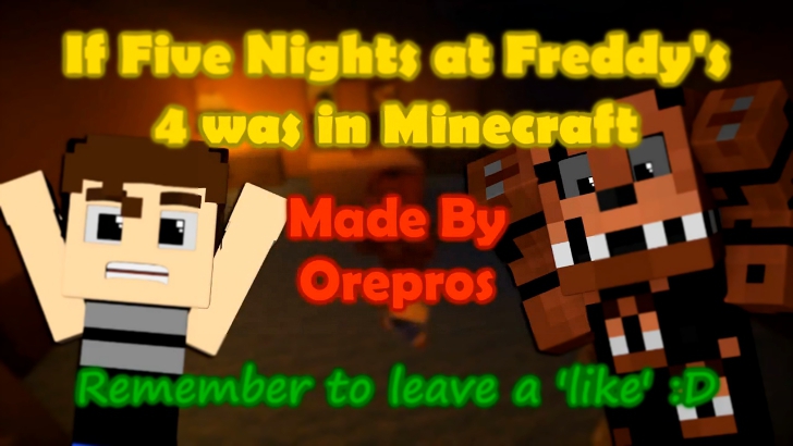 Видеоклип Если бы Five Nights at Freddy's 4 добавили в MINECRAFT - Minecraft Machinima