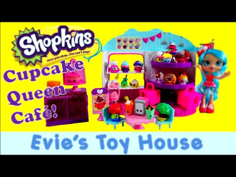 Cupcake Queen Cafe Shopkins Season 4 Playset Review | Evies Toy House