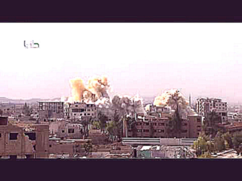 Syria - SyAAF Mi-24 "Hind" dropping bombs over Darayya 18/10 | 2/2