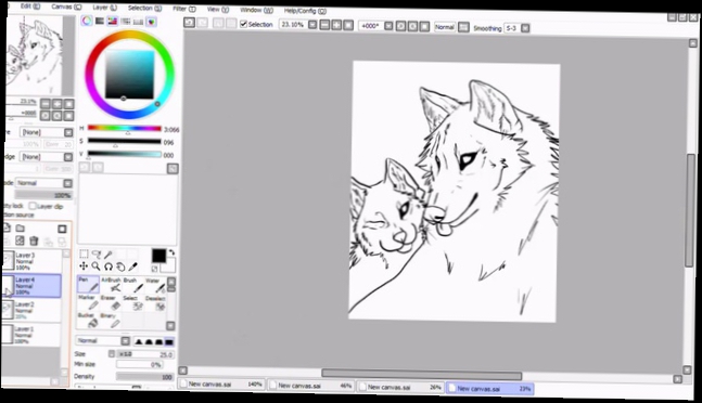 Как нарисовать волка и кота