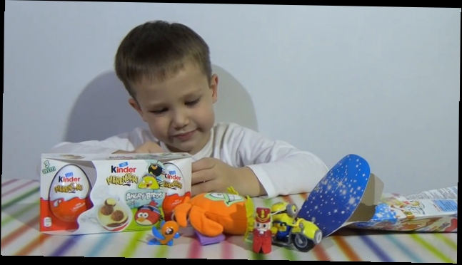 Миньоны и другие Киндер сюрприз распаковка игрушек Angry Birds Kinder Surprise t