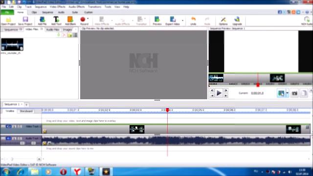 Видеоклип Обрезка видео VideoPad Video Editor + Отделения аудио от видео