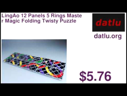 LingAo 12 Panels 5 Rings Master Magic Folding Twisty Puzzle Cube 12Pcs Black