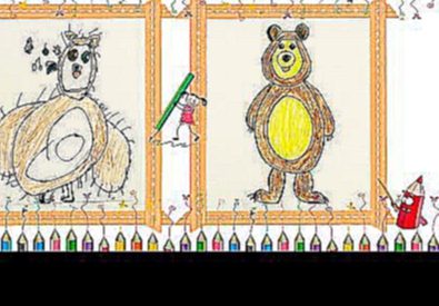 Рисуем Медведя из мультика "Маша и Медведь"