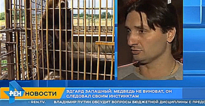 Э.Запашный для РЕН ТВ о ЧП с медведем - 2015-07-06 .