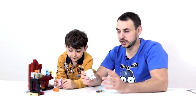 Видео для детей: Папа Роб и Ярик. МАЙНКРАФТ. Как сделать портал? Играем в игры майнкрафт minecraft