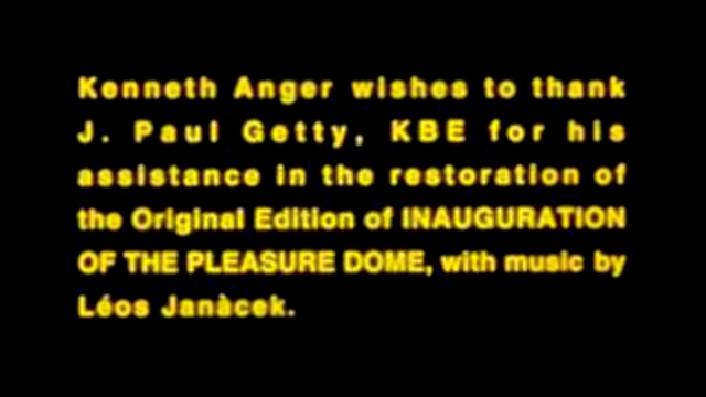 Видеоклип Inauguration of the Pleasure Dome (Kenneth Anger, 1954) Part