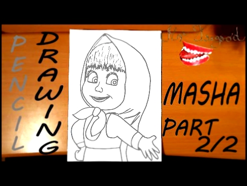 Маша и Медведь: Как нарисовать Машу-How to Draw Masha from Masha and The Bear, Step by Step EASY-2/2