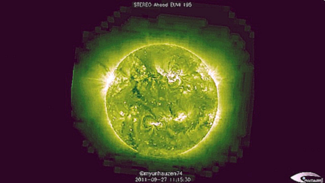Активность НЛО на орбите Солнца 27 сентября 2011 (СОХО СТЕРЕ