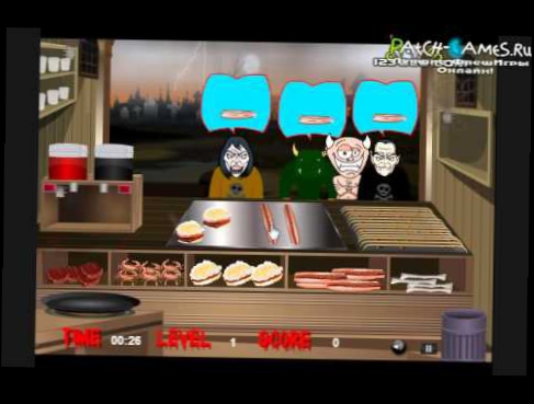 Игра Скуби Ду готовит еду для зомби