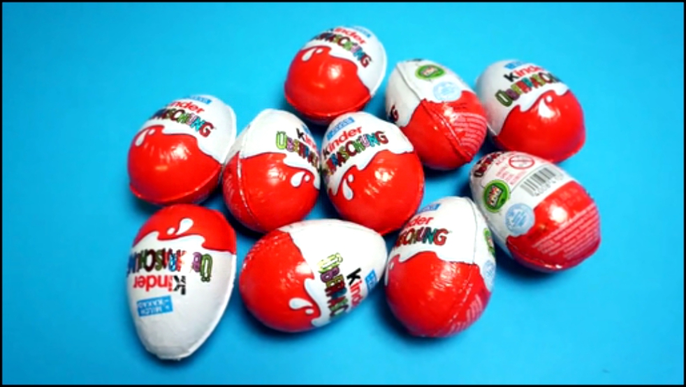 10 Киндер Сюрприз Шоколадных Яиц Отрываем 10 Kinder Surprise Choko Eggs Unboxing  