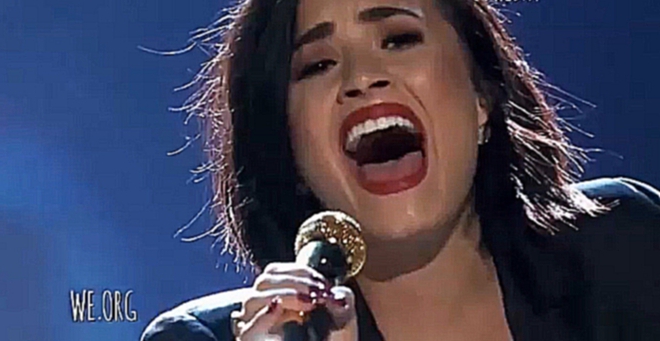 Видеоклип  Деметрия Девон  Ловато \ Demi Lovato performance Stone Cold on We Day Профессиональная запись