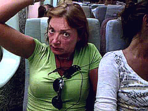 Пьяная баба в самолете
