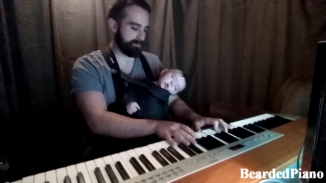 Видеоклип Bearded Piano - Lullaby to my Baby (колыбельная для малыша)