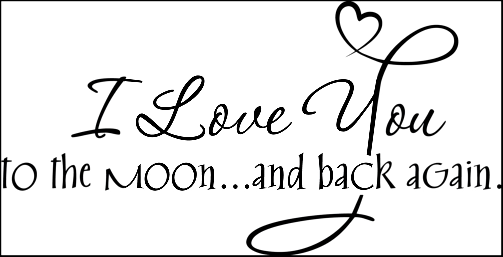 Aliexpress.com : Buy I Love you to the Moon &amp; Back Decor ON Wall Decal Sticker Vinyl Wall Room Decal 1 order from Reliable vinyl tablecloth suppliers on