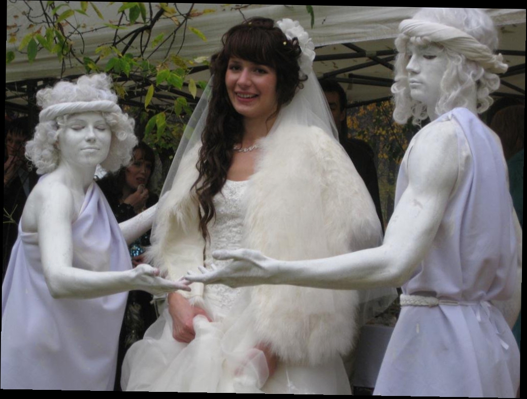 греческие белые Живые статуи Театрализованный
